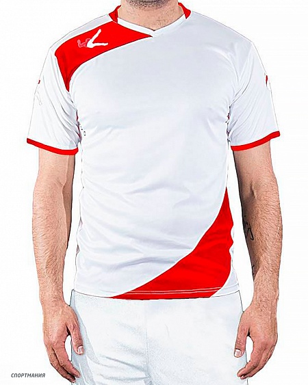 M1109-0312 Футболка игровая Legea Nairobi Gold белый, красный