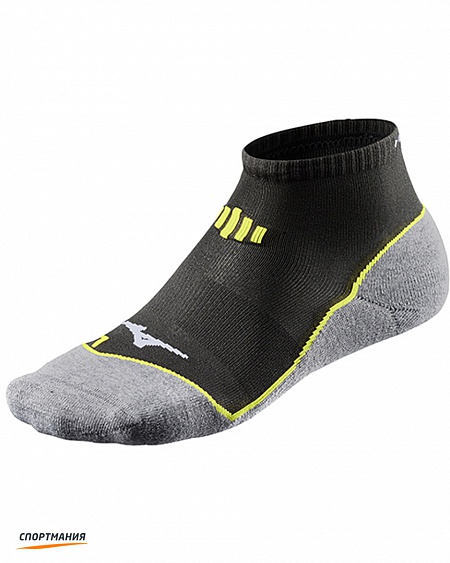J2GX6A351-94 Беговые носки Mizuno Drylite Comfort Mid черный, серый