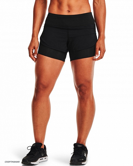 1361576-001 Шорты для бега Under Armour Rush Run 2 In 1 черный