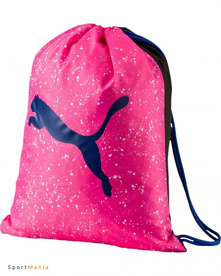 07440702 Рюкзак-мешок Puma Alpha Gym розовый, темно-синий