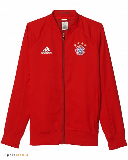 AC6727 Олимпийка Adidas ФК Бавария Мюнхен красный