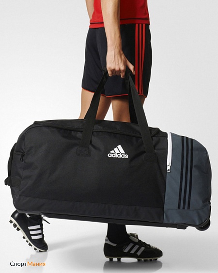 B46125 Сумка на колесиках Adidas Tiro XL черный, серый