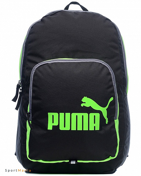 07358918 Рюкзак Puma Phase черный, неоновый-желтый