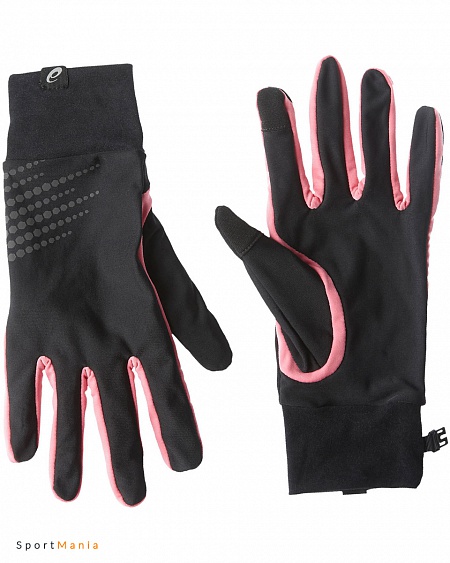 134927-0656 Перчатки Asics Basic performance gloves черный, розовый