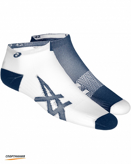 130888-0793 Беговые носки Asics Lightweight (2 пары) белый, темно-синий