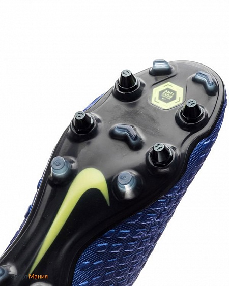 AJ3810-400 Бутсы Nike Hypervenom Phantom III Elite SG-PRO Anti-Clog синий, черный