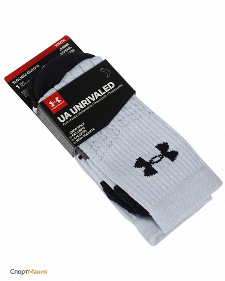 1312519-100 Носки Under Armour Unrivaled Crew белый, черный