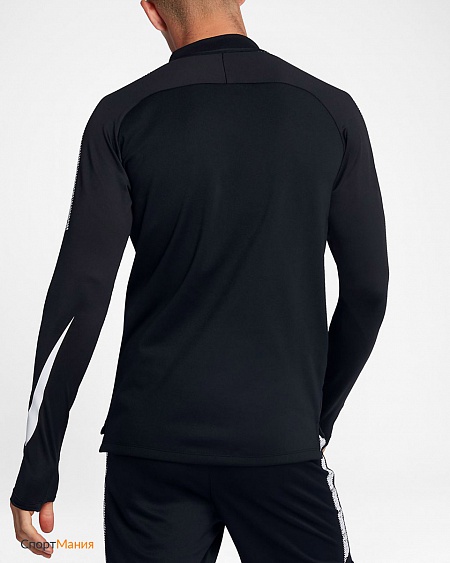 859197-010 Свитер тренировочный Nike Dry Squad Drill Top черный, белый