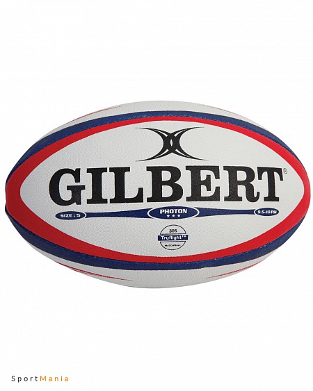 G0200 Мяч для регби Gilbert Photon белый, синий, красный