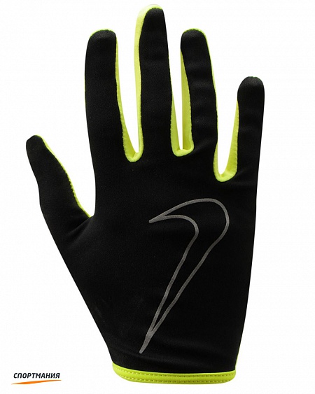 N.RG.A1.023 Женские перчатки для бега Nike Rally Run черный, светло-зеленый