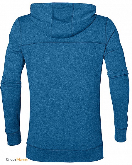 140926-8154 Толстовка на молнии мужская Asics Tech FZ Hoody голубой, серый