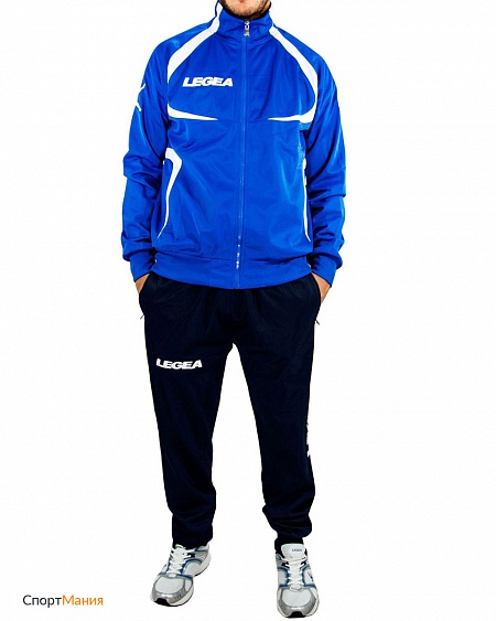 M1083-0203 Олимпийка тренировочная юношеская Legea Giacca Bogota синий, белый