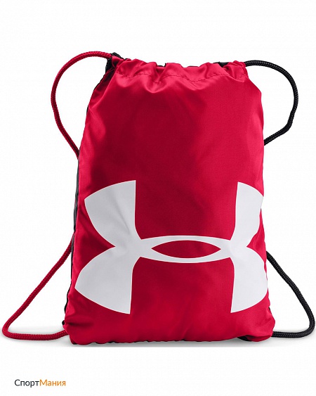 1240539-600 Рюкзак-мешок Under Armour Ozsee Sackpack красный, серый, белый