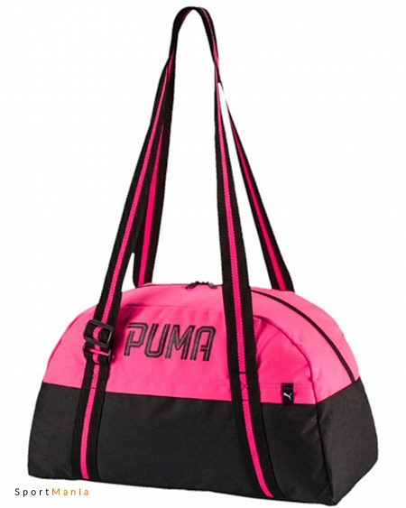 07441101 Сумка женская Puma Fundamentals розовый, черный