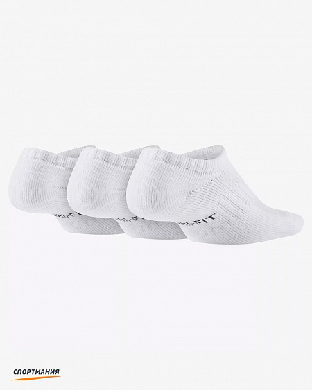 SX6843-100 Детские носки Nike Perf Cush No-Show (3 пары) белый