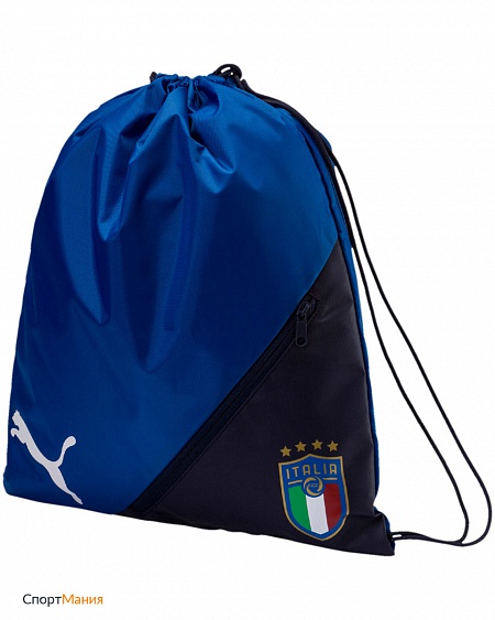 7529201 Сумка Puma Italia Liga Gym Sack темно-синий, черный