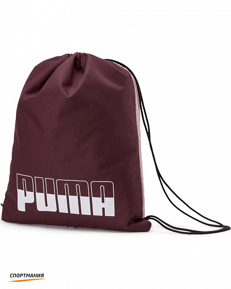 7605908 Мешок для обуви Puma Plus Gym Sack II бордовый, розовый