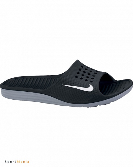 386163-011 Сланцы Nike Solarsoft Slide черный, серый