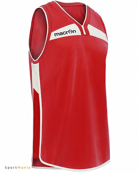 45280201 Баскетбольная майка Macron Arsenic красный, белый
