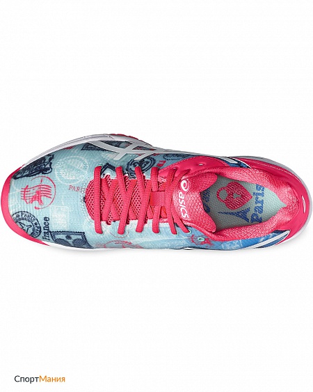 E761N-4301 Женские теннисные кроссовки Asics Gel Solution Speed 3 Le Paris голубой, красный