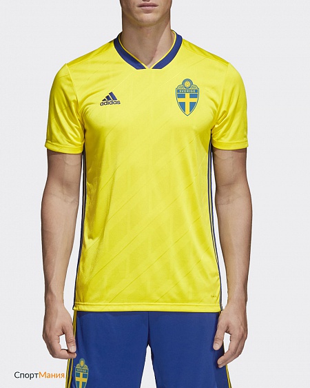 BR3838 Футболка сборной Швеции Adidas SVFF желтый, синий