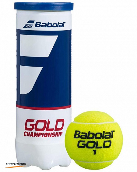 501084 Мяч теннисный Babolat Gold Championship 3B желтый