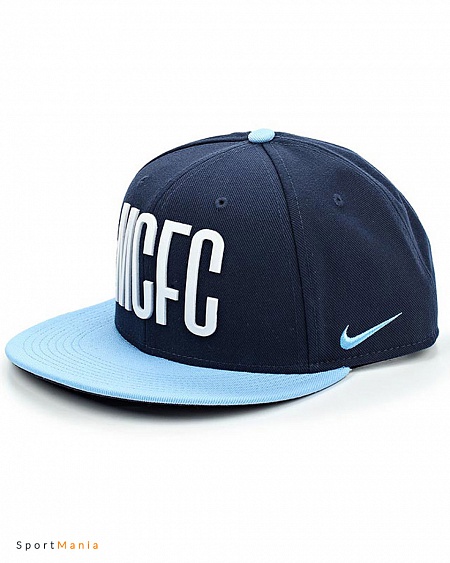 830452-451 Бейсболка Nike Manchester City темно-синий, голубой