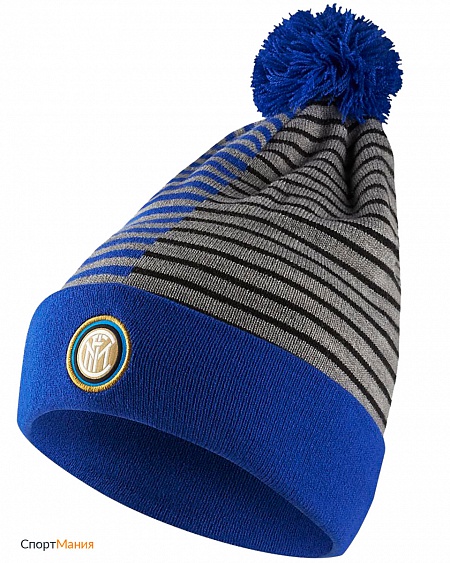 AO8590-480 Шапка Nike Beanie Inter Milan FC синий, серый