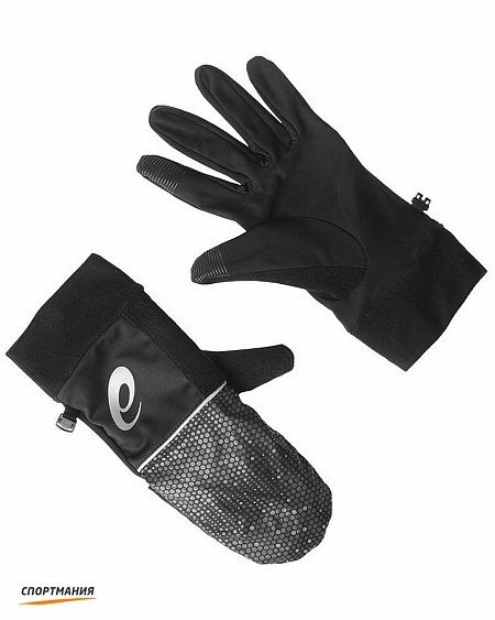 134925-0904 Перчатки-варежки Asics Pfm Mitten черный, серый