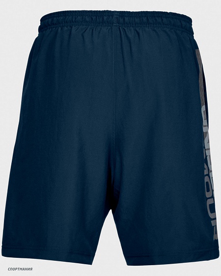 1320203-408 Шорты для бега Under Armour Woven Graphic Wordmark темно-синий