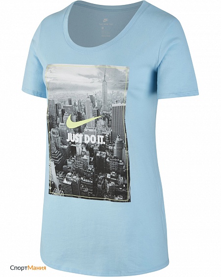 847531-499 Женская футболка Nike Just Do It T-Shirt голубой