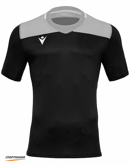 60010919 Детская регбийная футболка Macron Jasper черный, серый