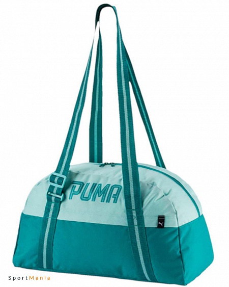 07441102 Сумка женская Puma Fundamentals голубой, светло-зеленый