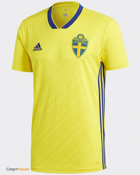 BR3838 Футболка сборной Швеции Adidas SVFF желтый, синий