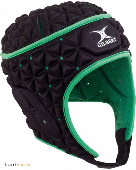 85413406 Шлем для регби Gilbert Ignite черный, зеленый