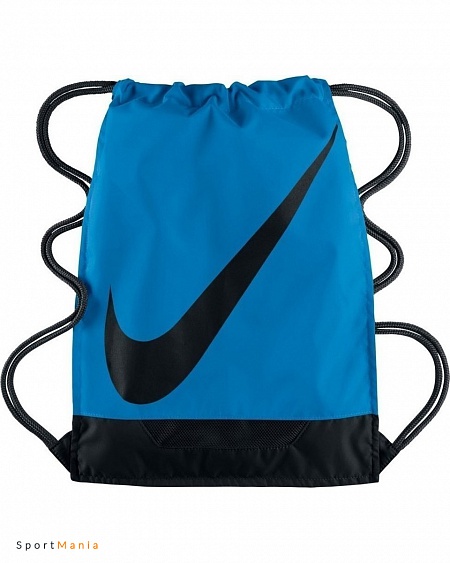 BA5094-435 Рюкзак-мешок Nike FB GYMSACK 3.0 голубой, черный