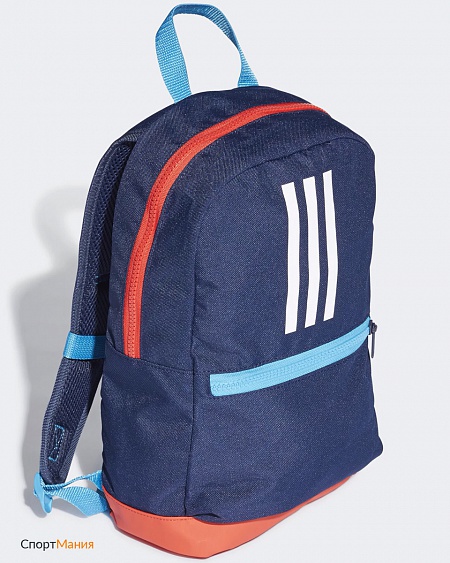 DW4760 Детский рюкзак Adidas 3-Stripes темно-синий, оранжевый, голубой