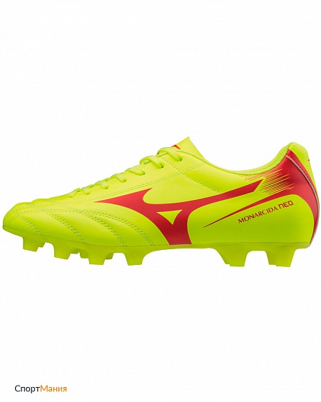 P1GA1824-45 Футбольные бутсы Mizuno Monarcida Neo Md светло-зеленый, красный