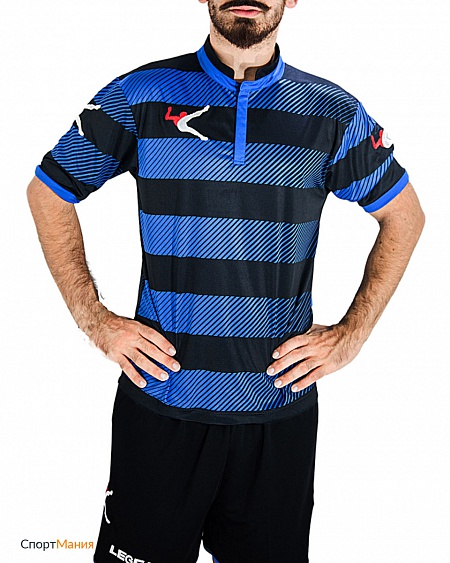 M1101-0210 Футболка игровая Legea Maglia Edimburgo синий, черный