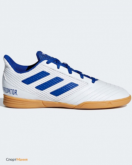CM8553 Детские Футзалки Adidas Predator 19.4 IN Sala JR белый, синий