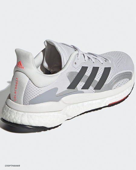 H67350 Кроссовки беговые Adidas Solarboost 3 серый, беелый, красный, черный