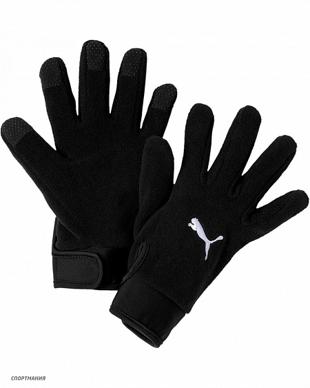 4170601 Перчатки Puma teamLiga Winter Gloves черный, белый