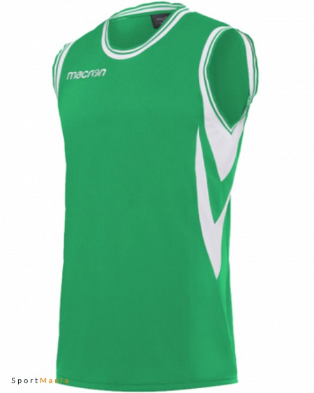 45290401 Баскетбольная майка Macron Ethane зеленый, белый