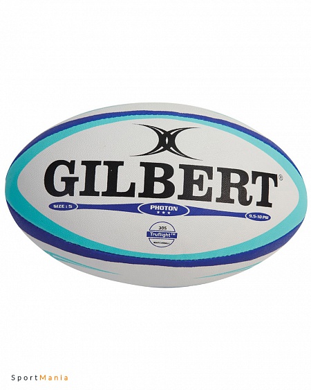 G0100 Мяч для регби Gilbert Photon белый, голубой, синий