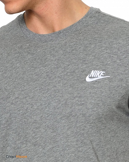 827021-091 Футболка Nike Nsw Tee Club серый