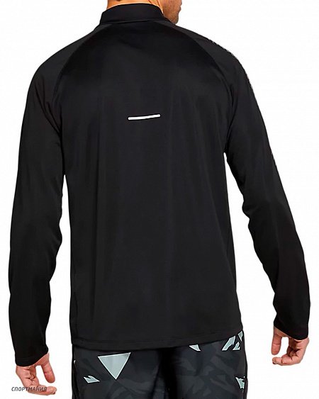 2011B053-001 Беговая рубашка Asics Icon LS 1/2 Zip Top черный, белый