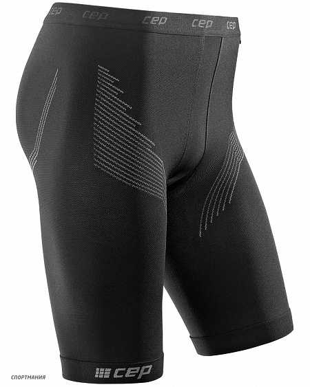 WU55-5-S Компрессионные шорты CEP для спорта черный, белый