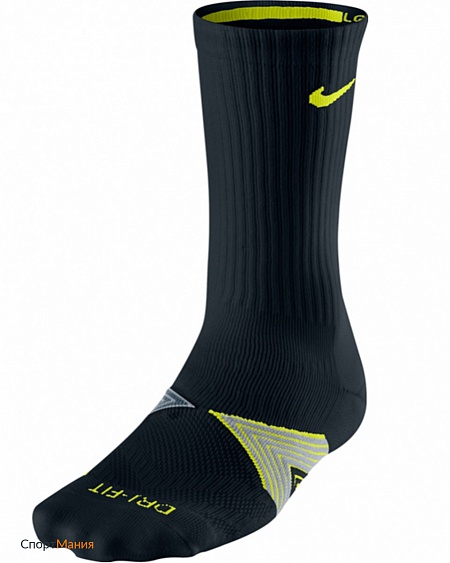 SX4749-043 Носки Nike Run Cushioned Support черный, желтый