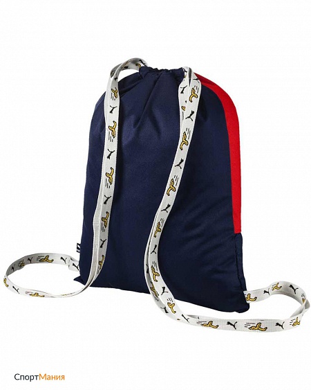 7504301 Сумка-мешок детский Puma Minions Gym Sack красный, темно-синий