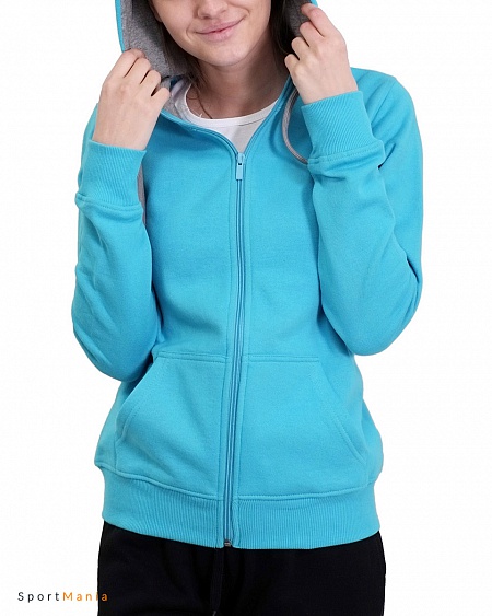 17W-32/50 Толстовка Style Women голубой, серый